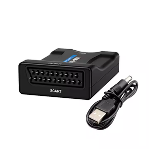 Convertidor SCART a HDMI, adaptador exclusivo de audio y vídeo con interruptor SCART/HD, escalador de vídeo PAL/NTSC, convertidor Digital SCART a HDMI