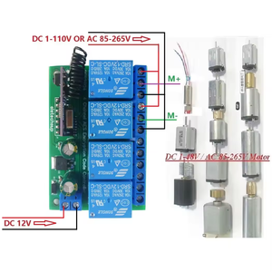 433M DC12V 4CH AES Controller di crittografia AES128 telecomando Keyfob scheda trasmettitore sostituire HCS301 codice di rotolamento 2262 EV1527 - Product Image 5