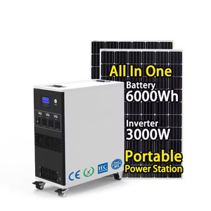 6KWH电池3kw逆变器LiFePO4电池组便携式太阳能备用电站家用太阳能储能系统 - Product Image 6