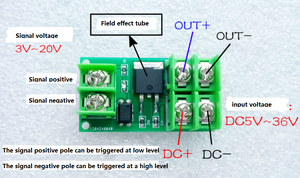Interruttore elettronico scheda di controllo impulso attivato modulo interruttore DC controllo MOSFET optocoupler - Product Image 5
