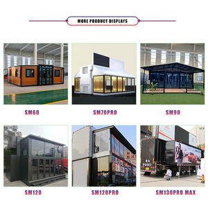 เหล็ก 20Ft 40Ft มือถือสําเร็จรูปบ้าน 2 3 4 5 ห้องนอนแบบพับได้ขยายมินิคอนเทนเนอร์บ้านสําเร็จรูปหรูหรา Villa - Product Image 2