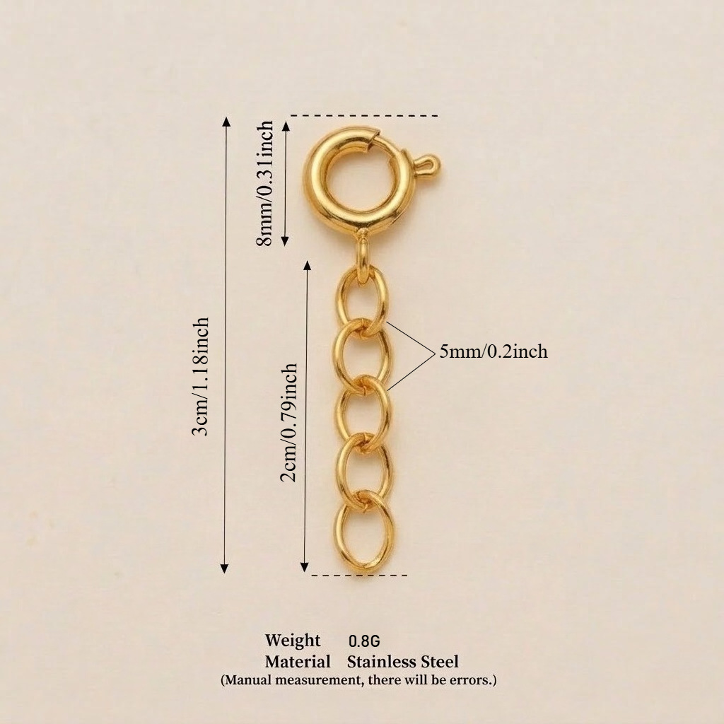 Gold 5 4 rings chain