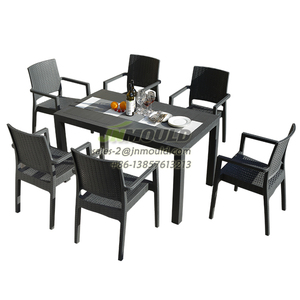 Enjeksiyon kalıbı için fransız rattan sandalye kalıbı bahçe fiberglas plastik sandalye masa tezgah kalıp için