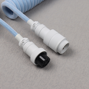 Cable de teclado USB C a tipo C en espiral personalizado para teclado mecánico, teclado para juegos, Cable en espiral personalizado - Product Image 3