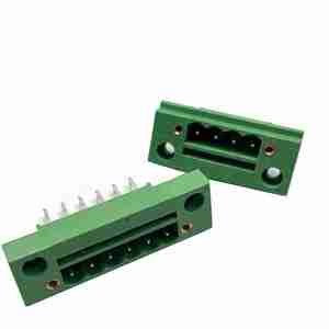 Bloque de terminales de pared pasante de 5,08mm 2EDGWB tipo enchufable con orificios de tornillo de orejas de brida de panel fijo - Product Image 6