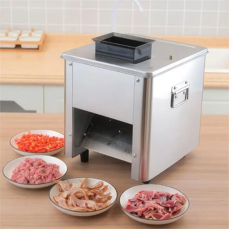 Hochleistungs-Tischplatte elektrische gewerbliche rostfreie Fleischschneidemaschine für die Küche