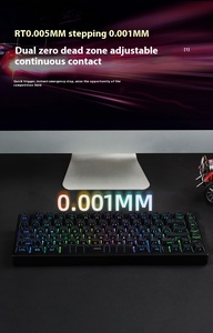 Irok mg75pro 75% đầy đủ nhôm CNC 0.005 chính xác trục từ có dây bàn phím socd RGB Gasket cấu trúc bàn phím chơi game - Product Image 3