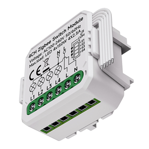 YiHiOO 4 canali Zigbee Smart relè modulo con 100 AC-240V Tuya Smart Life App per la casa - Product Image 5