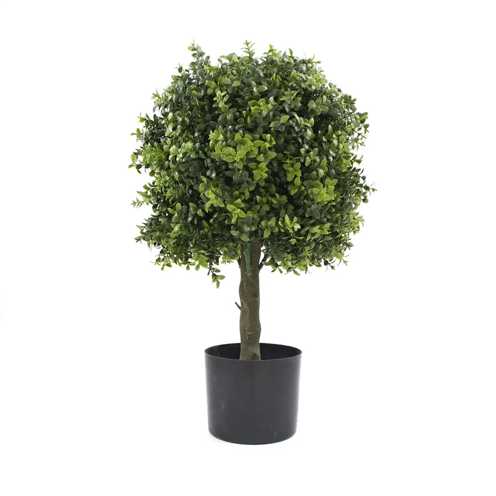 Demi arbre à boules Milan de 60cm ou 127cm, petit arbre, bonsaï artificiel pour décoration d'hôtel, intérieur et extérieur