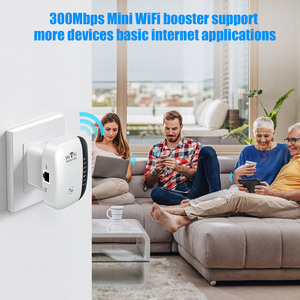Wireless <strong>WiFi</strong> Repeater 300Mbps <strong>WiFi</strong> <strong>Extender</strong> Amplifier Booster <strong>Router</strong> 802.11N WPS Long Range 7 Status Light <strong>WiFi</strong> Repeater for PC - Product Image 6