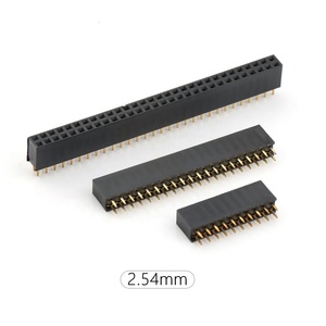 2.54 Female <strong>Header</strong> DIP Double Row Right Angle 2.54 mm Pin <strong>Header</strong> Pitch <strong>2Pin</strong>-40Pin Board to Board 180 Degree Female 40 Pin <strong>Header</strong> - Product Image 1