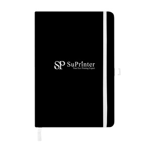 Cuaderno A5 personalizado al por mayor con correa elástica portalápices cubierta de PVC logotipo impreso diario nota libro promoción - Product Image 2