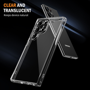 S24 Ultra外壳，新款透明TPU + PC 2合1金属按钮防震手机外壳，适用于三星Galaxy S24 Ultra - Product Image 5