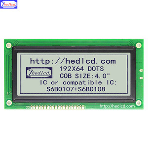 Venta del fabricante 4,4 "130*66MM 19264 192x64 Módulo de panel de pantalla LCD gráfica con puerto paralelo S6A0107 para control industrial - Product Image 4