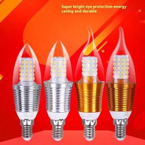 LEDキャンドルバルブE14小型スクリュー可変バルブ5Wおよび12W高輝度キャンドルバルブ - Product Image 1