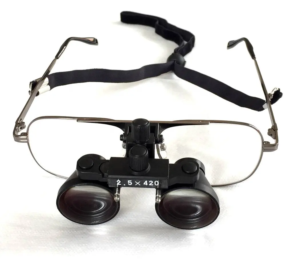 แว่นขยายกล้องสองตาสำหรับการตรวจสอบทางการแพทย์แบบพับขึ้น