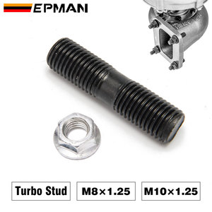 EPMAN Turbo çıtçıt + kilit somun Turbo manifoldu başlık flanş montaj saplama cıvata konu M8 X 1.25 M10 X 1.25 - Product Image 2