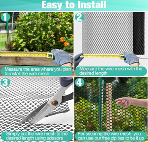 Bán buôn sản xuất nhựa máng xối bảo vệ lưới hàng rào cho nhà vườn lưới trang trại chăn nuôi nhựa phẳng <span class=keywords><strong>Net</strong></span> chống Bird lưới - Product Image 4