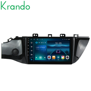 Krando 64GB自动无线电多媒体导航车载收音机全球定位系统起亚里约2016-2019内置无线carplay wifi 4G