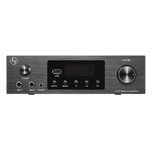 AMPLIFICADOR DE POTENCIA DE Audio PARA EL HOGAR, potencia económica de 200W, 2,1 canales - Product Image 1