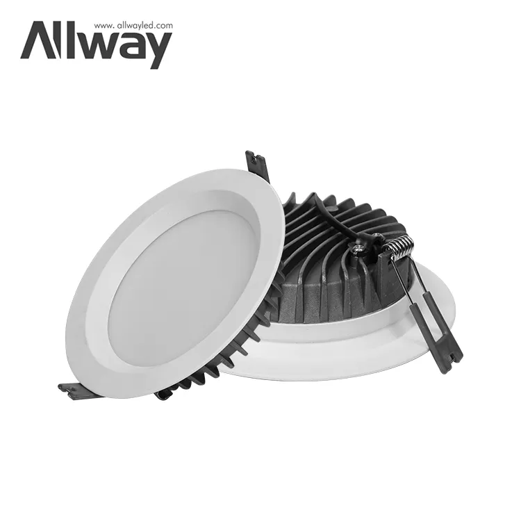 Plafonnier encastré intelligent à intensité réglable COB, éclairage vers le bas, Zigbee, projecteur SKD Commercial 7W, 12W, 20W, 30W