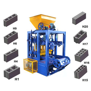 Máquina automática de fabricación de bloques y ladrillos QT4 para importador de ladrillos de cemento Máquina de ladrillos Coco en Túnez - Product Image 1