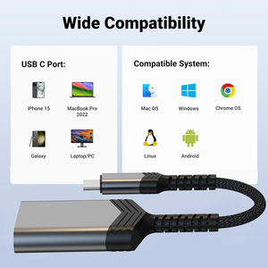 适用于iphone 15 ipad苹果笔记本安卓的2合1 USB C至SD TF读卡器C型OTG适配器 - Product Image 3