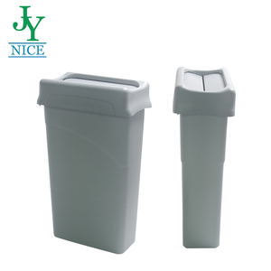Cubo de basura de plástico para reciclaje, cubo de basura, contenedor de basura rectangular - Product Image 1
