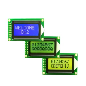 Prezzo di fabbrica LCD 8*2 Display LCD monocromatico con giallo e verde modulo LCD retroilluminazione - Product Image 1