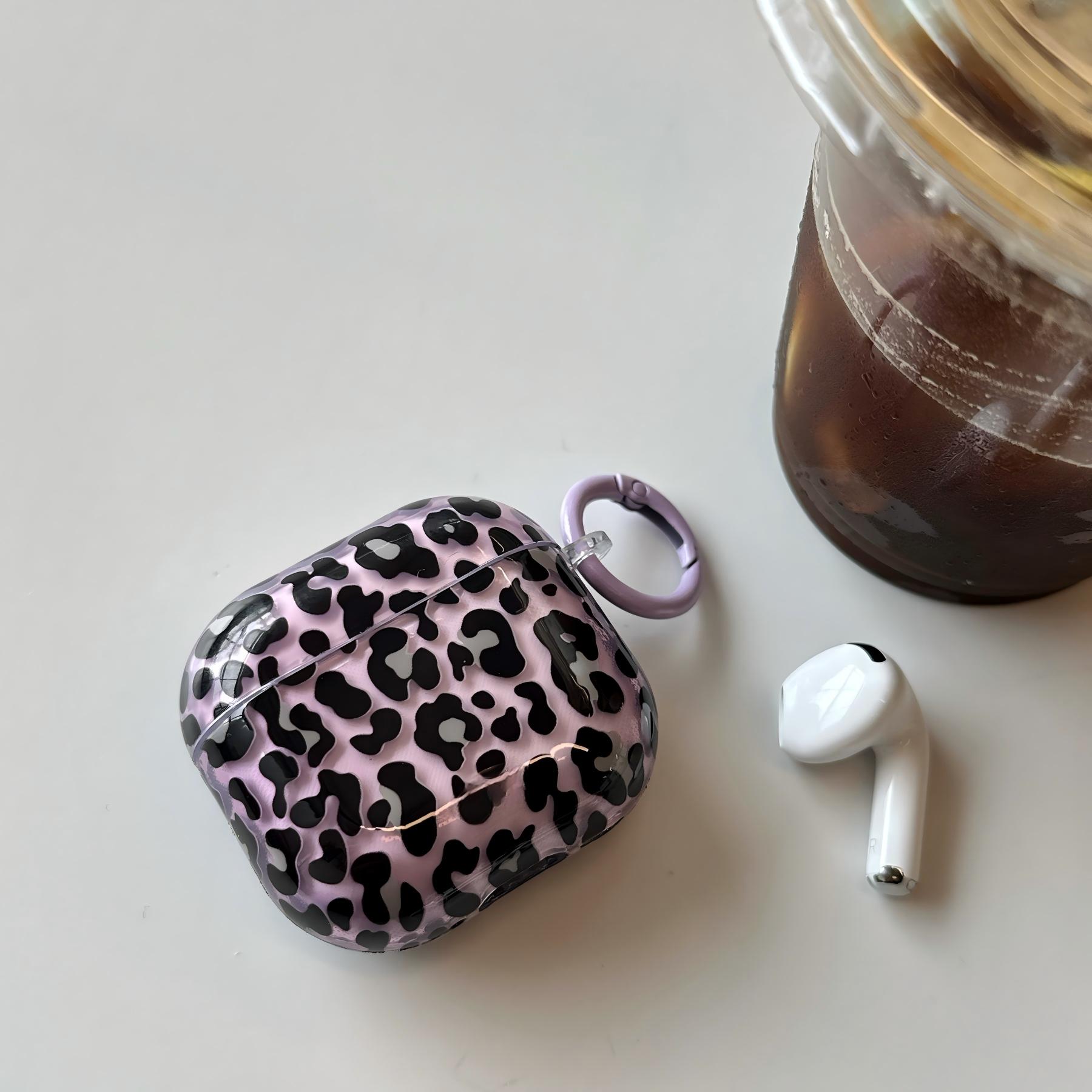 Translucent Purple Leopard Print