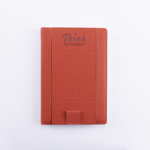 Agenda creativa de cuero Pu A5, con soporte para tarjetas, bolígrafo y soporte para teléfono, cuaderno - Product Image 5