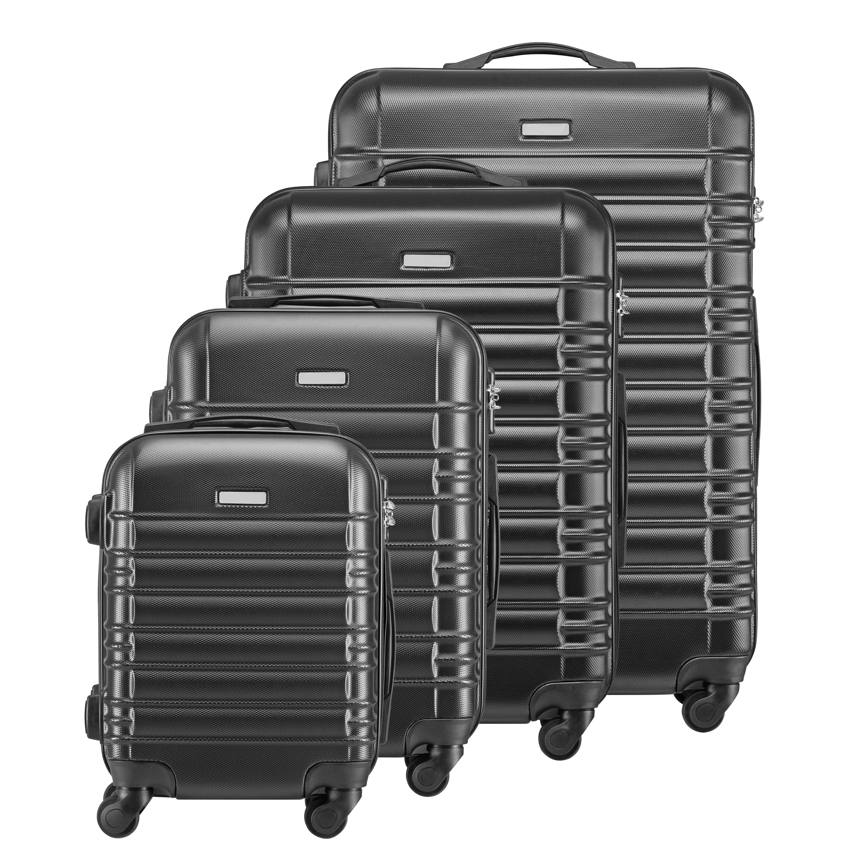 High quality 4 Piece 16" 20" 24" 28" luggage set ABS Hard Shell Cases travel bags Trolley suitcase luggage sets