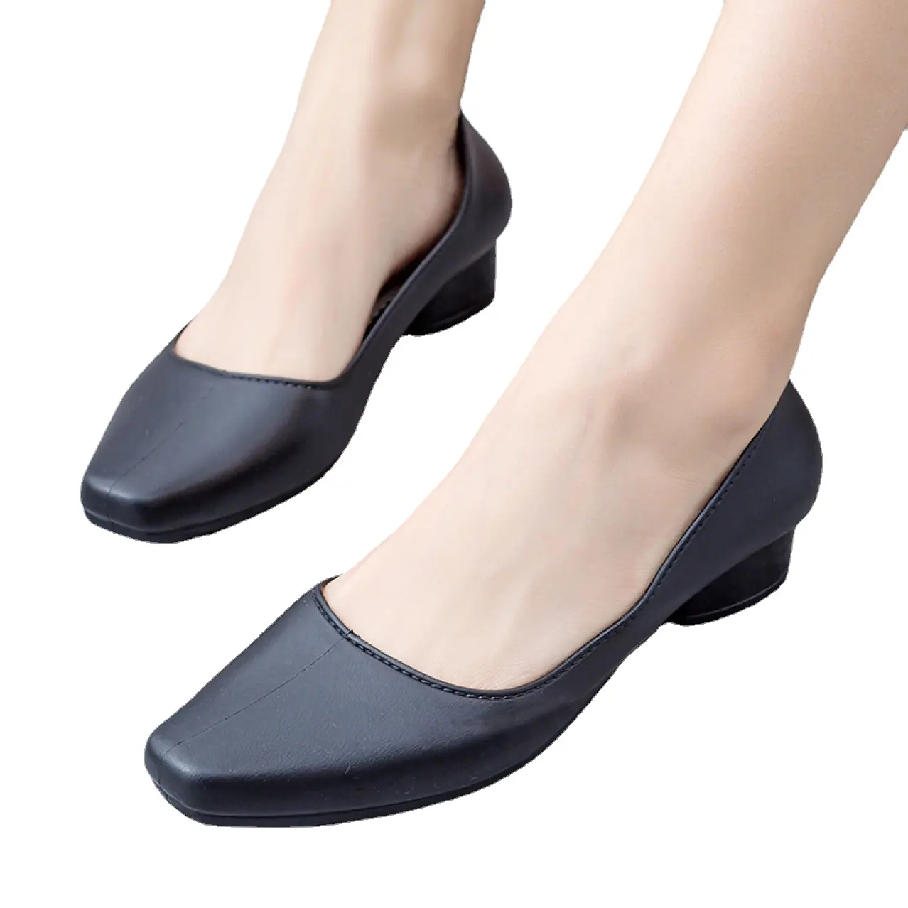Casual verão sandálias das mulheres de plástico macio sola antiderrapante impermeável sapatos únicos grossos com chinelos de trabalho ao ar livre