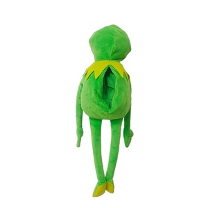 Factory Wholesale 60Cm Soft Frog Puppet Doll Early Learning Children <strong>Plush</strong> <strong>Kermit</strong> Frog Hand Puppet for Kids - Product Image 3