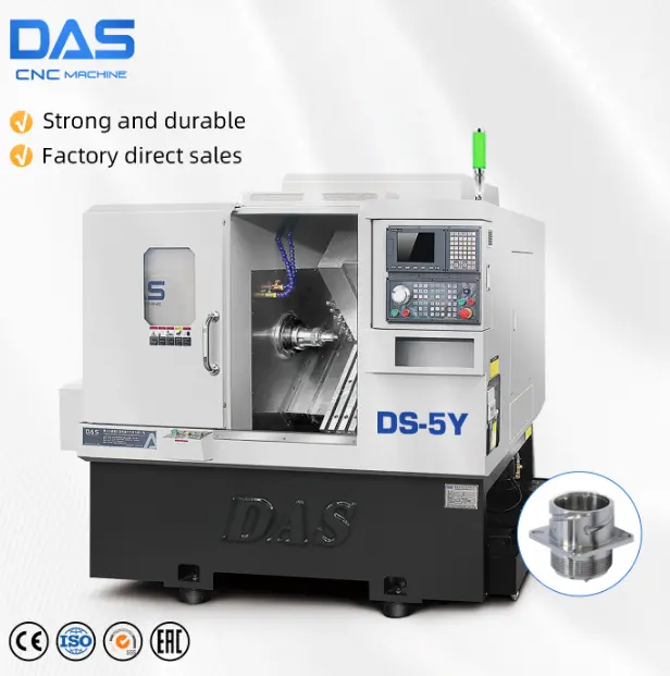 Fresadora de torno CNC de 4500 rpm de alto rendimiento, máquina automática de tamaño estable de torno CNC