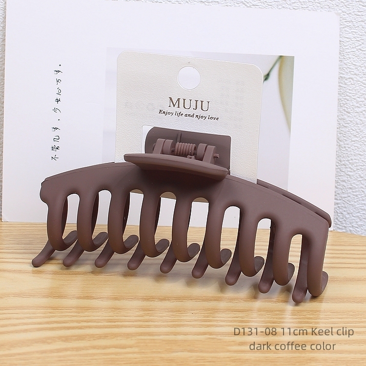8# 11cm Keel clip dark coffee color