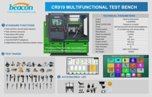 Beacon <strong>Machine</strong> CR919 Common Rail Diesel Injector <strong>Test</strong> Bench - Product Image 6