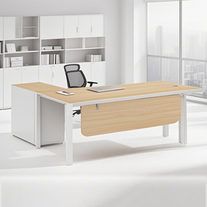 Escritorio de oficina ejecutivo moderno con almacenamiento incorporado Mesa de ordenador de muebles de oficina CEO Boss - Product Image 1
