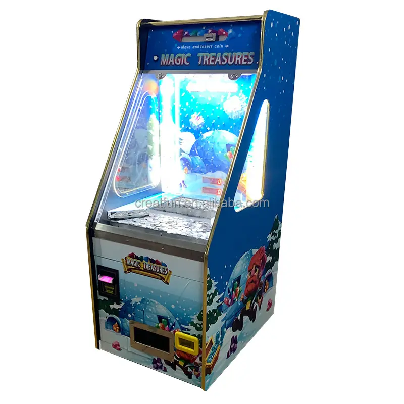 Vendita calda a buon mercato Indoor Arcade Game Machine Coin Pusher Win Prize Lottery Ticket Games Push Coin Game Machine