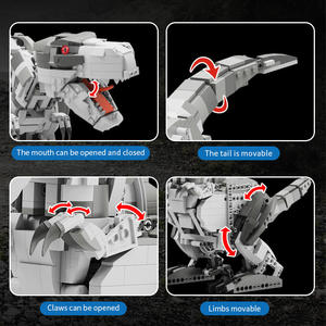 2.4G RC Dinsour elektrische Bauklötze Modell-Spielzeug APP Fernsteuerung Programmierung STEAM Tyrannosaurier Bauklötze Spielzeug-Set - Product Image 4