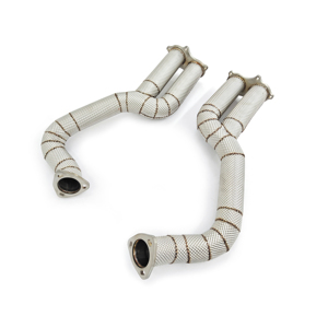 CSZ Factory Wholesale Straight Pipe Downpipe for Porsche 718 Cayman GT4/Spyder/GTS 4.0L 2020- Over Axle Link Pipes <strong>Header</strong> - Product Image 1