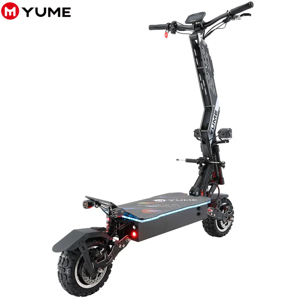 YUME二輪スクーター電動大人用折りたたみ式電動ファットタイヤモビリティ7000Wオフロード電動自転車