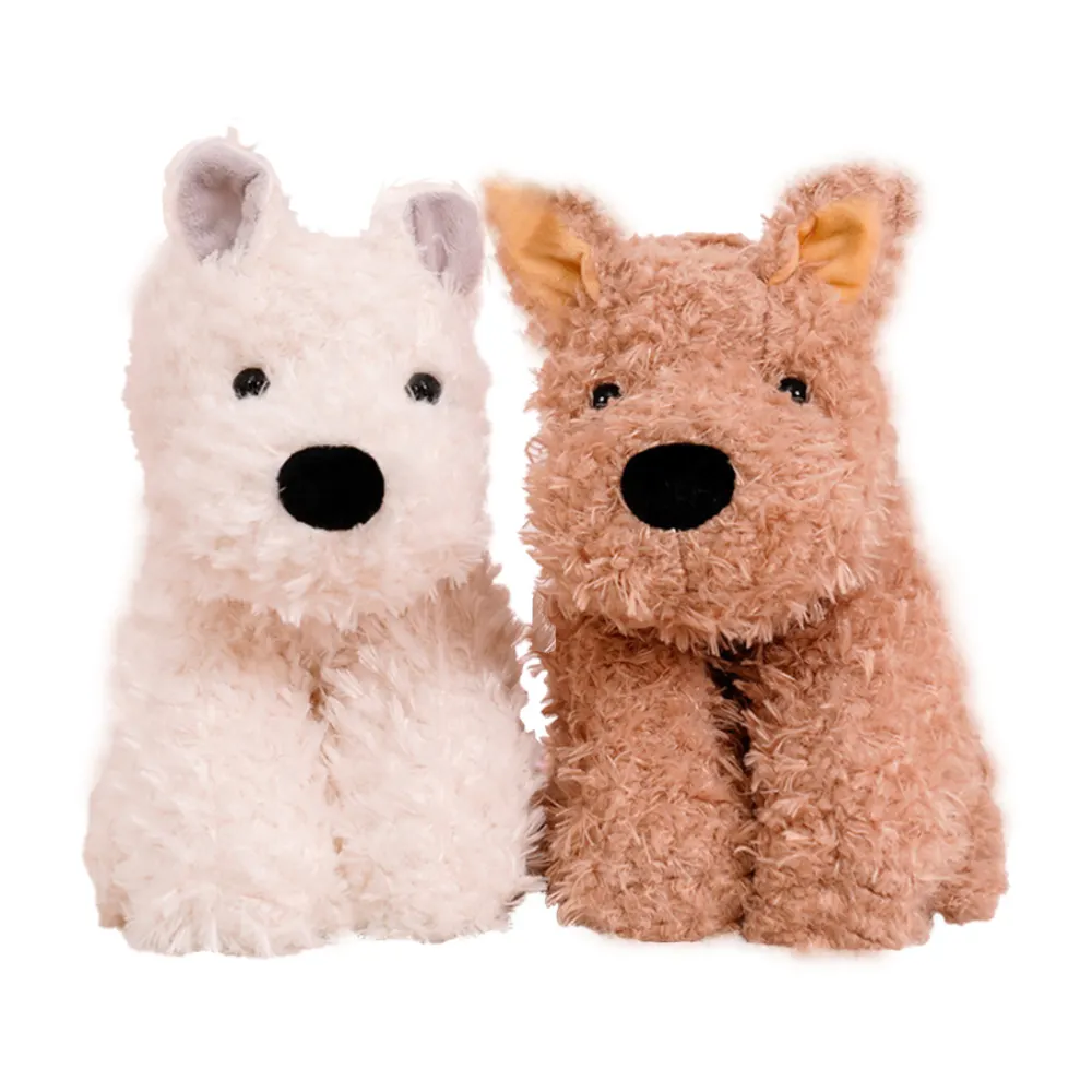 Mainan boneka anjing Highland baru penjualan laris 2023 anjing simulasi untuk hadiah ulang tahun anak perempuan