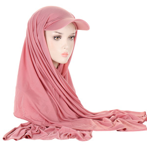 Hồi giáo phụ nữ hijab Hat Cap khăn hat với vành Sun Visor thể thao hiện đại hijab cho phụ nữ cho mùa hè - Product Image 4