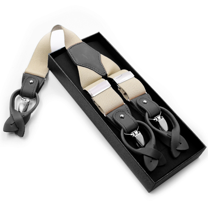 Dual-beige in pelle nera