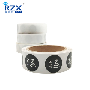 Rundes Quadrat Druckbare 13,56 MHz NFC-Rolle RFID-Papier aufkleber Etikett NFC-RFID-Tag für Social Media Link Sharing Payment - Product Image 6