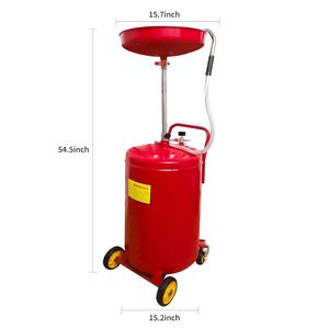 Portable Oil Drain Container Waste Oil Drain Tank Air Operated Drainer for Change <strong>Fluid</strong> Drain <strong>Disposal</strong> with Adjustable Height He - Product Image 2