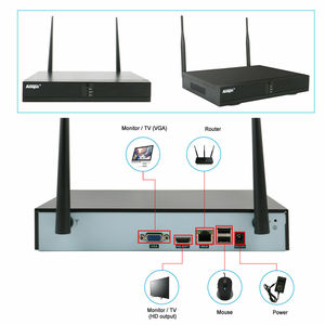 4 CH TUYA应用程序无线IP摄像头4 CH Wifi NVR套件无线wifi ip摄像头nvr套件家庭安全摄像头系统720P防水 - Product Image 6