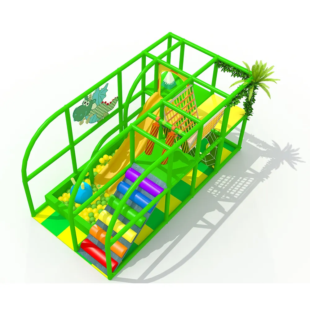 Divertido nuevo suave zona de juegos más cercano de interior juegos de 2 años 3d modelo de plástico patio de recreo de los niños y los adultos 1 años