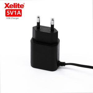 Adaptador de corriente de montaje en pared con enchufe europeo personalizable de 5V 1A, equipo de fuente de alimentación pequeño, salida de CC, entrada de 110V-240V, adaptador de pared de 5V 1A - Product Image 1